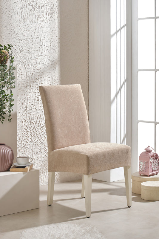 Vizon Ultra Soft Yumuşak Esnek Sandalye Kılıfı - Yüksek Sırtlı Sandalye Uyumlu