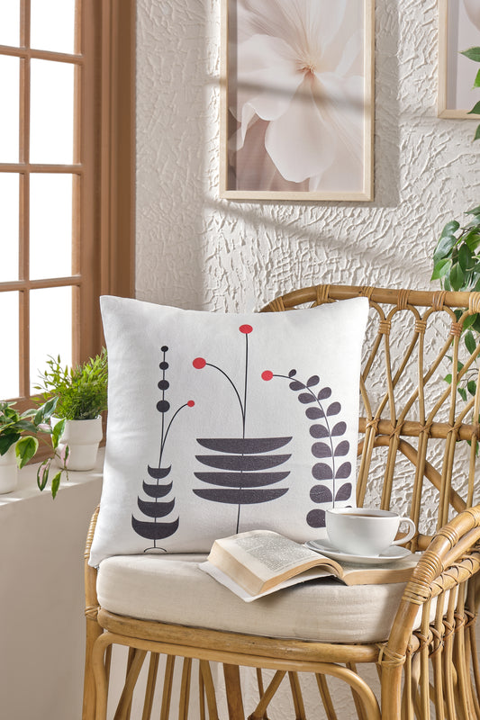 Geometrik Şekilli Soft Kadife Baskılı 43 x 43 cm Kırlent Kılıfı