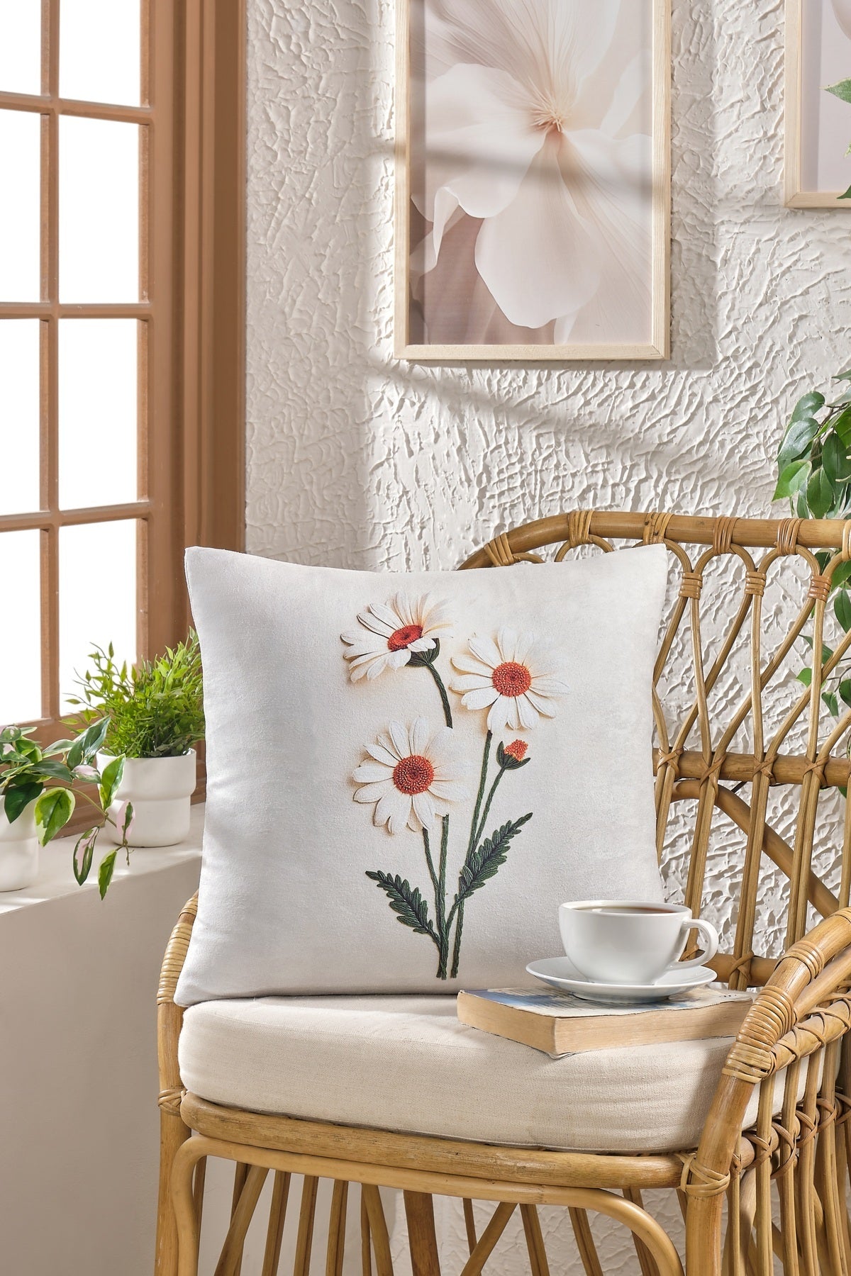 Soft Kadife Baskılı 43 x 43 cm Kırlent Kılıfı