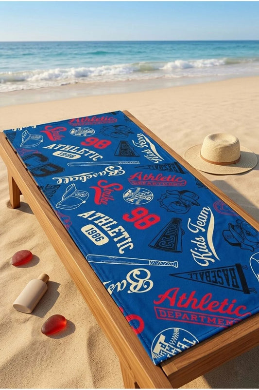 Game Day Mavi Plaj Havlusu 70 x 150 cm