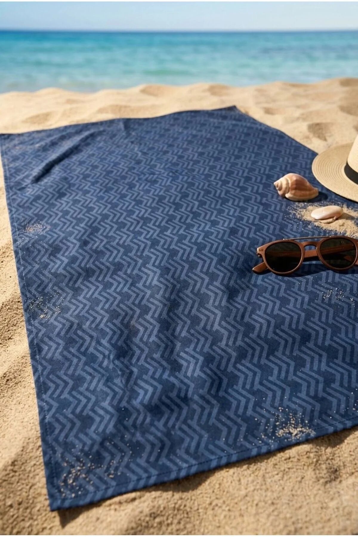 Indigo Peak Lacivert Plaj Havlusu 70 x 150 cm