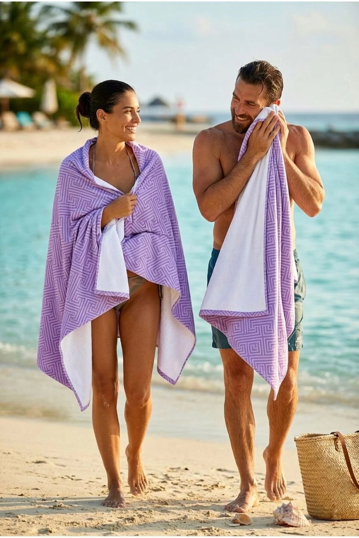 Indigo Peak Pembe Plaj Havlusu 70 x 150
