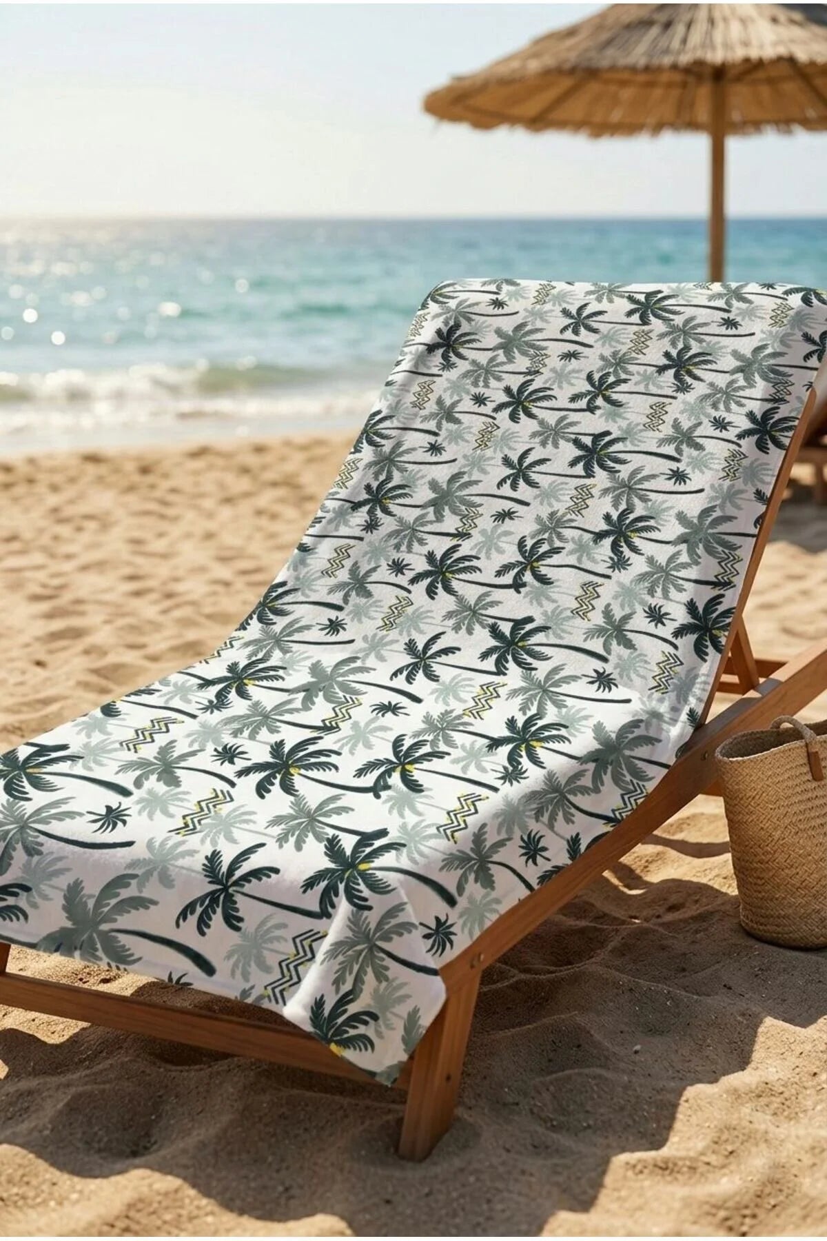 Tropical Breeze Yeşil Plaj Havlusu 70 x 150 cm